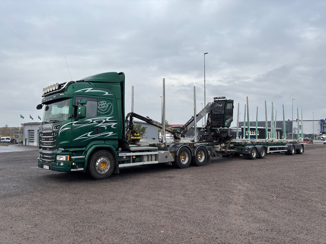 Scania R580 - Tømmerbil, Lastbil med kran: billede 1 Scania R580 - Tømmerbil, Lastbil med kran: billede 1