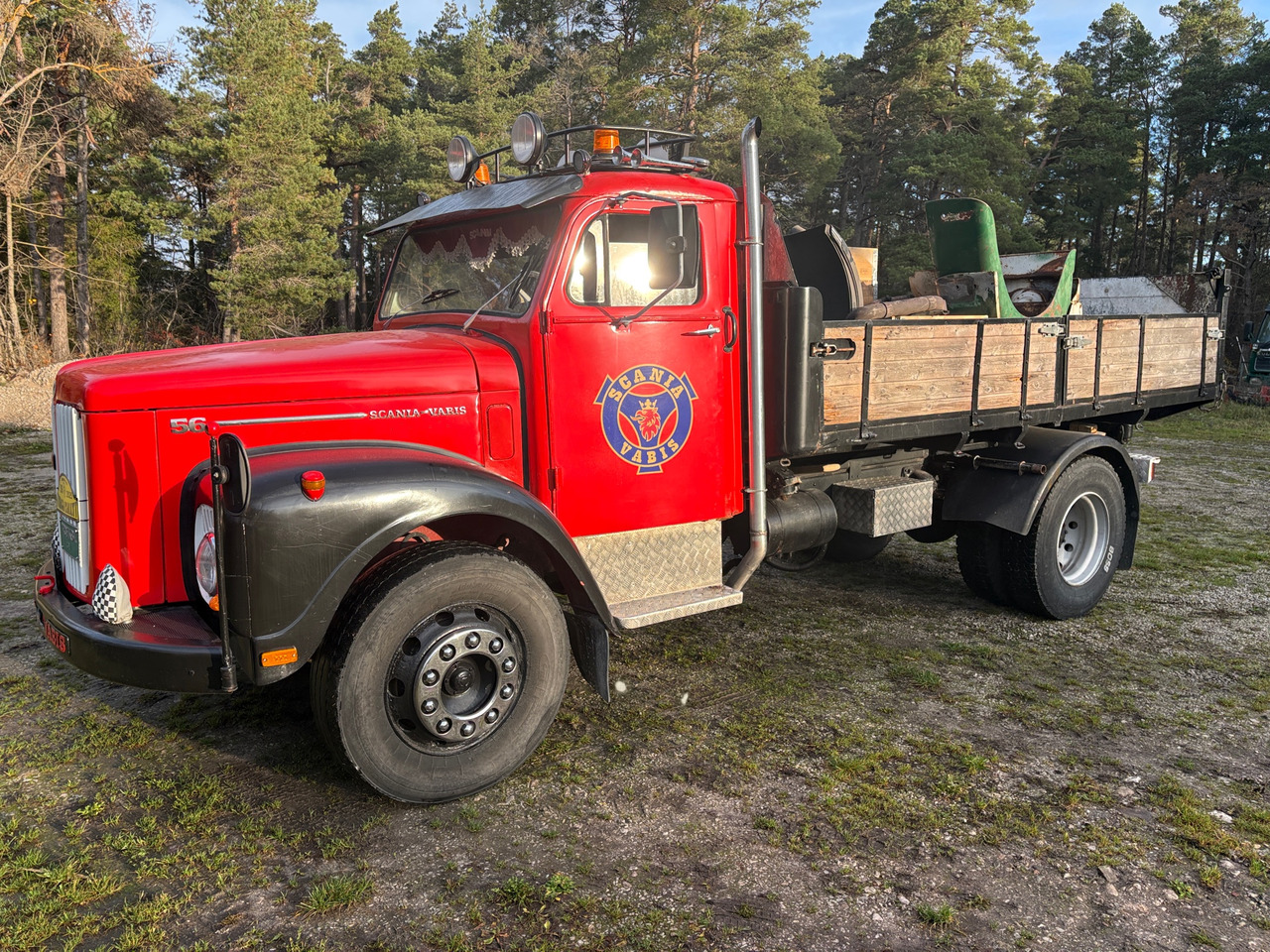 Scania-Vabis L56 - Lastbil med lad: billede 1 Scania-Vabis L56 - Lastbil med lad: billede 1