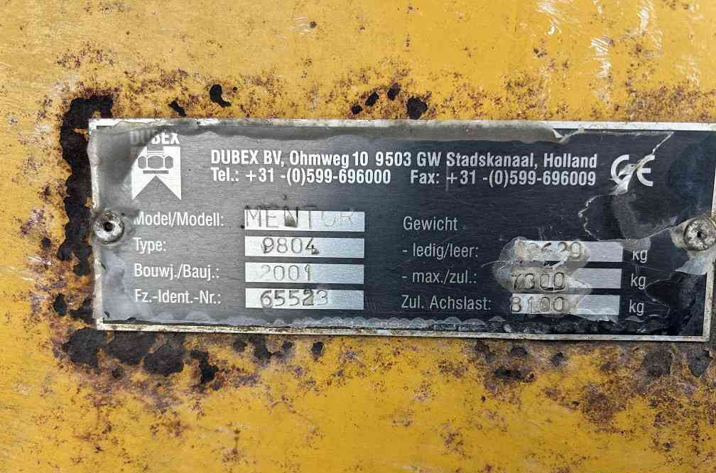 Dubex mentor 9804 - Trailersprøjte: billede 4 Dubex mentor 9804 - Trailersprøjte: billede 4