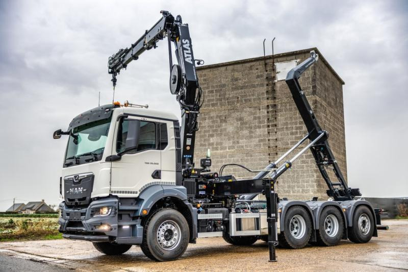 MAN TGS 35.520 BL - ATLAS 240.2E - Lastbil kroghejs, Lastbil med kran: billede 1 MAN TGS 35.520 BL - ATLAS 240.2E - Lastbil kroghejs, Lastbil med kran: billede 1