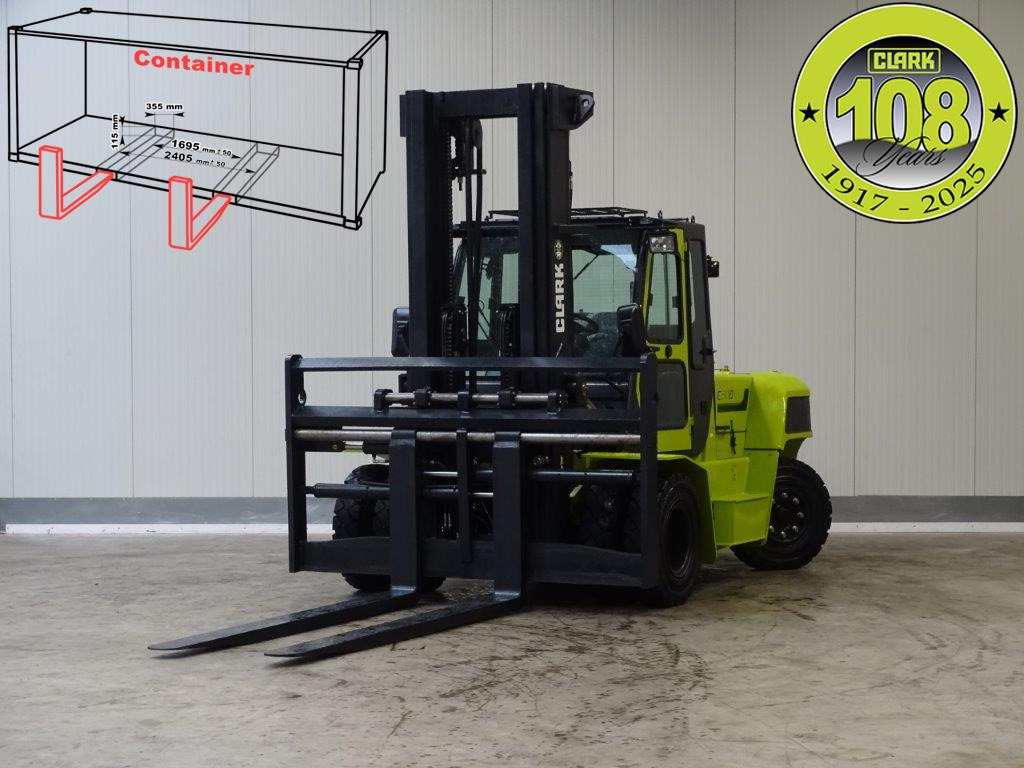Clark C80D900 - TRIPLEX - NEU - Diesel gaffeltruck: billede 1 Clark C80D900 - TRIPLEX - NEU - Diesel gaffeltruck: billede 1