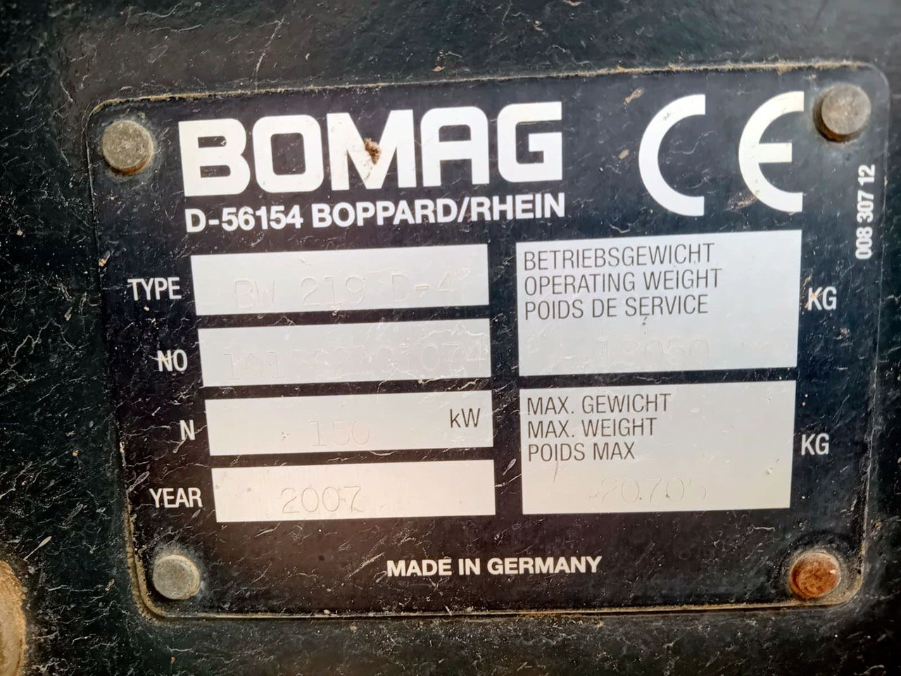 BOMAG BW219D4 - Kompaktor: billede 3 BOMAG BW219D4 - Kompaktor: billede 3