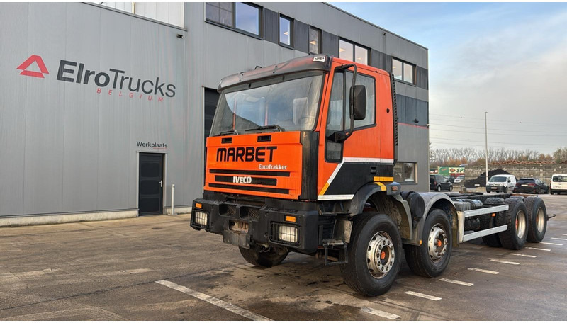 Iveco EUROTRAKKER 340 E 34 (POMPE MANUELLE / GRAND PONT / LAMES / MANUAL PUMP / BIG AXLE / STEEL SUSP.) - Lastbil chassis: billede 1 Iveco EUROTRAKKER 340 E 34 (POMPE MANUELLE / GRAND PONT / LAMES / MANUAL PUMP / BIG AXLE / STEEL SUSP.) - Lastbil chassis: billede 1