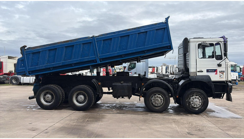 MAN 35.414 (6 CYLINDER / 8X6 / BIG AXLES / STEEL SUSP. / LAMES / GRAND PONT) - Tipvogn lastbil: billede 3 MAN 35.414 (6 CYLINDER / 8X6 / BIG AXLES / STEEL SUSP. / LAMES / GRAND PONT) - Tipvogn lastbil: billede 3