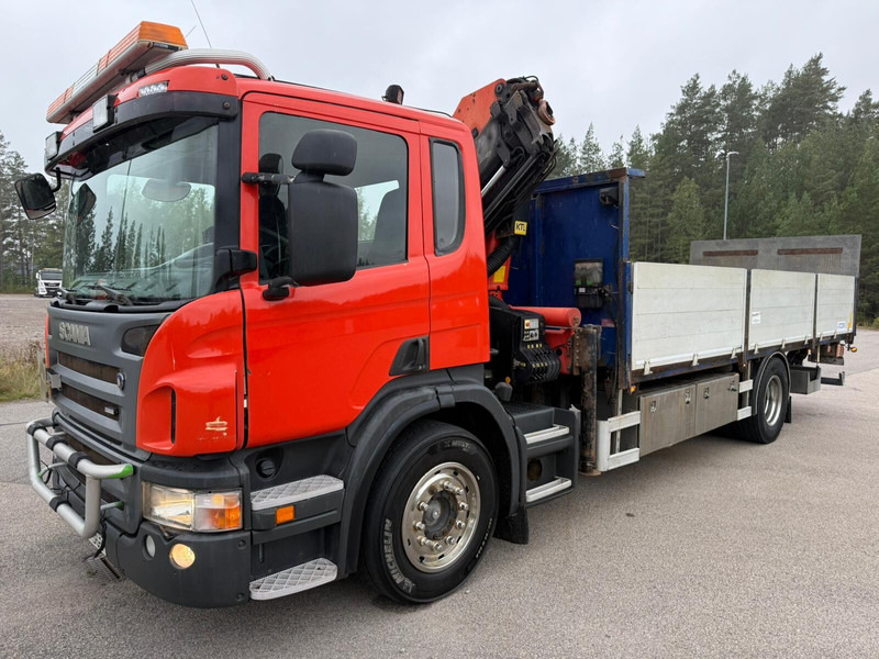 Scania P280 - Lastbil med lad, Lastbil med kran: billede 3 Scania P280 - Lastbil med lad, Lastbil med kran: billede 3