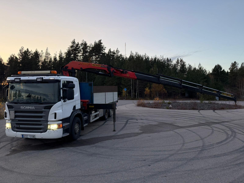 Scania P310 - Lastbil med lad, Lastbil med kran: billede 5 Scania P310 - Lastbil med lad, Lastbil med kran: billede 5