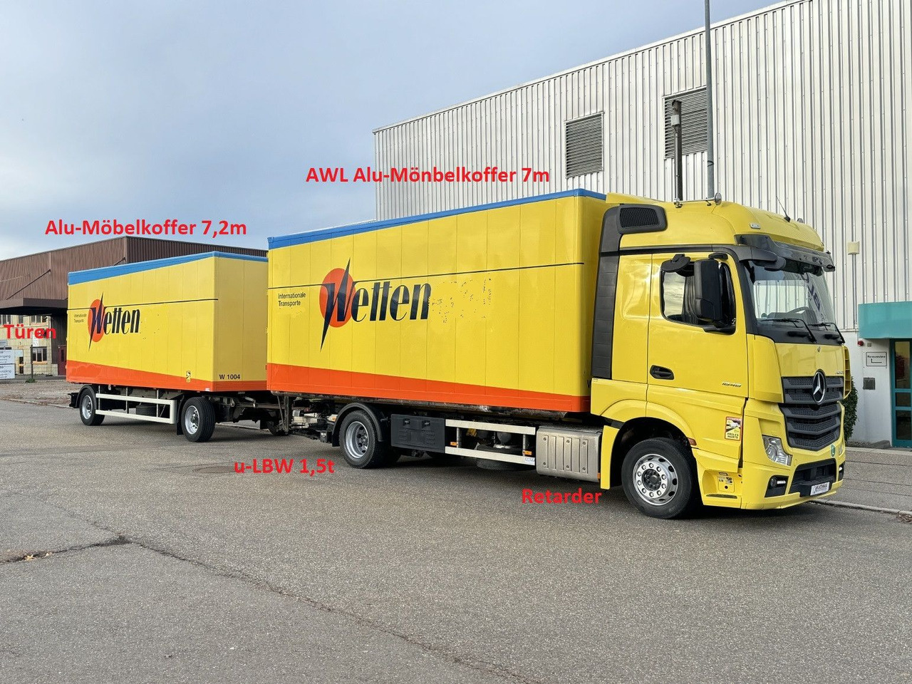 Mercedes-Benz Actros 1848 LL Gr.Haus AWL-Möbelkoffer uLBW - Lastbil varevogn: billede 1 Mercedes-Benz Actros 1848 LL Gr.Haus AWL-Möbelkoffer uLBW - Lastbil varevogn: billede 1
