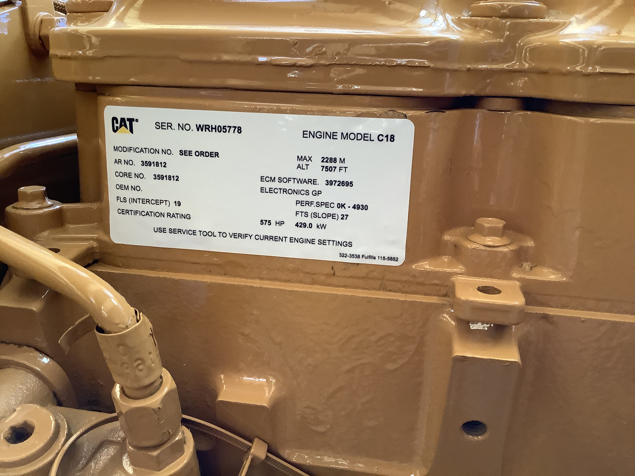 Caterpillar C18 Acert. - Motor: billede 3 Caterpillar C18 Acert. - Motor: billede 3