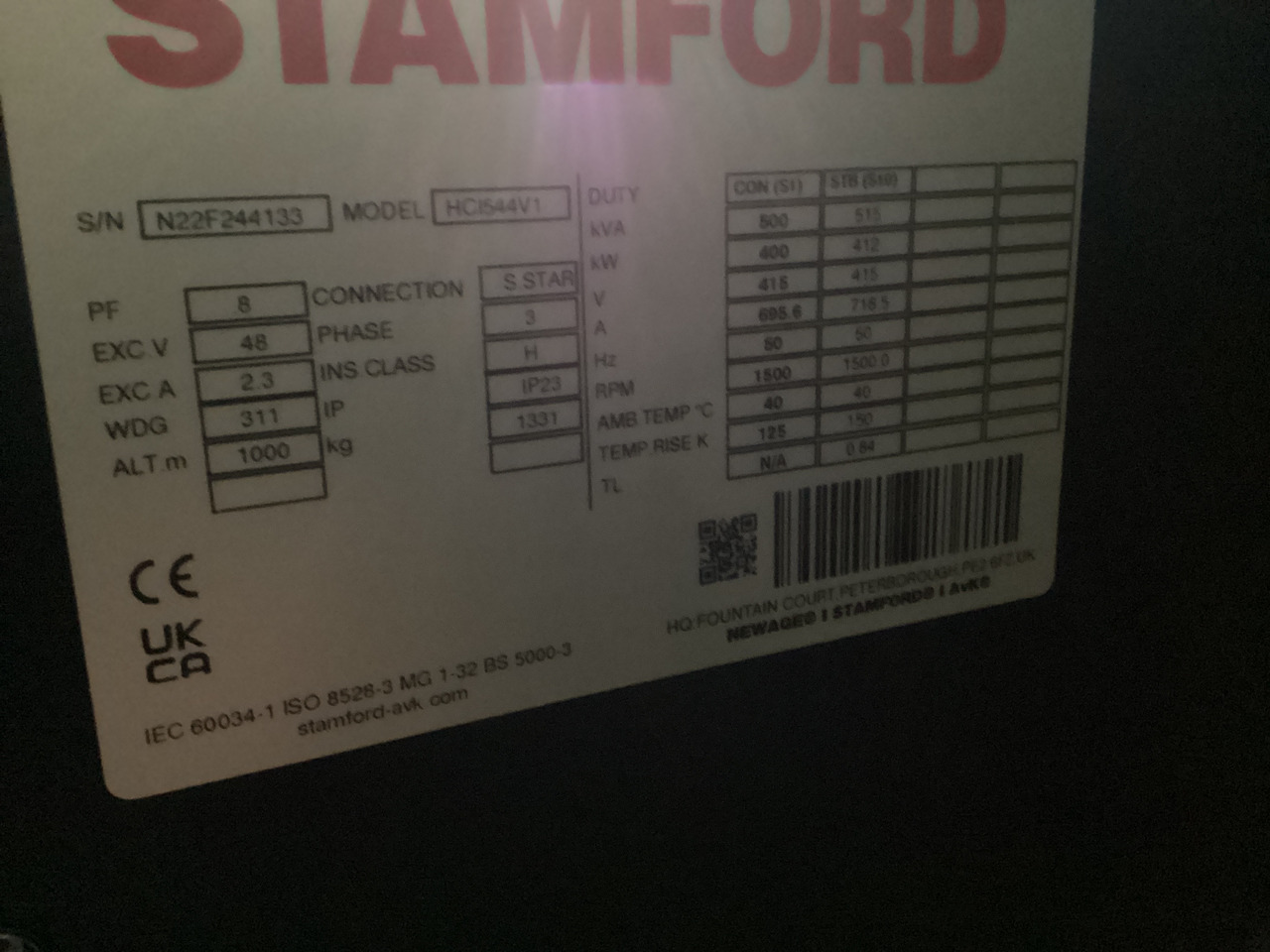 Volvo 515KVA generatorset Kohler. Brand New. - Strømgenerator: billede 5 Volvo 515KVA generatorset Kohler. Brand New. - Strømgenerator: billede 5