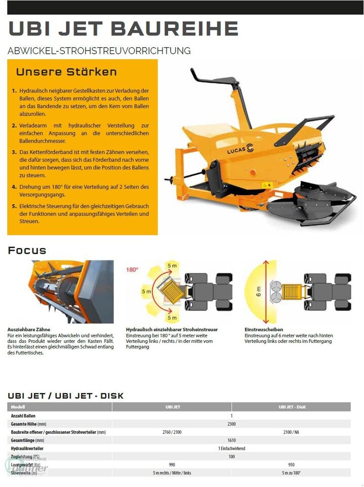 Lucas UBI JET Anbau Dreipunkt - Indpakker: billede 1 Lucas UBI JET Anbau Dreipunkt - Indpakker: billede 1