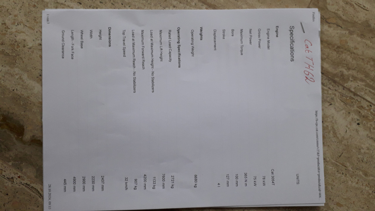 CATERPILLAR TH62 - Gummihjulslæsser: billede 2 CATERPILLAR TH62 - Gummihjulslæsser: billede 2