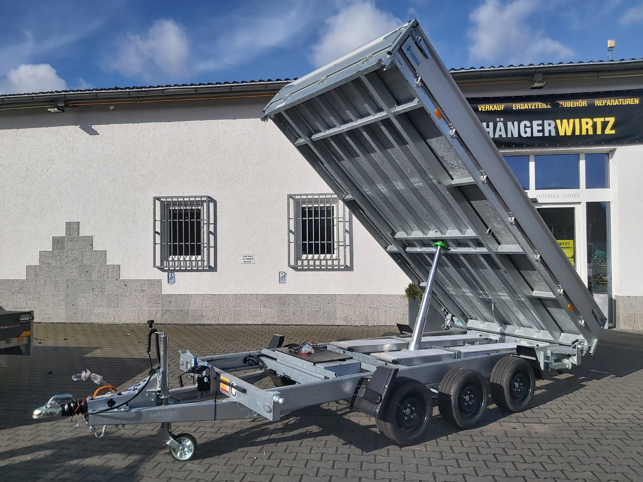 Hapert COBALT HM-3 405x200x30cm Ferro Elektro + NHP Rampen Heckstützen Tridem 3500kg Abverkauf - Tipvogn påhængsvogn: billede 1 Hapert COBALT HM-3 405x200x30cm Ferro Elektro + NHP Rampen Heckstützen Tridem 3500kg Abverkauf - Tipvogn påhængsvogn: billede 1