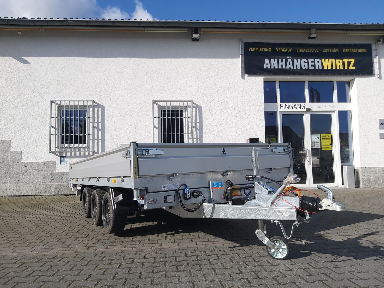 Hapert COBALT HM-3 405x200x30cm Ferro Elektro + NHP Rampen Heckstützen Tridem 3500kg Abverkauf - Tipvogn påhængsvogn: billede 3 Hapert COBALT HM-3 405x200x30cm Ferro Elektro + NHP Rampen Heckstützen Tridem 3500kg Abverkauf - Tipvogn påhængsvogn: billede 3