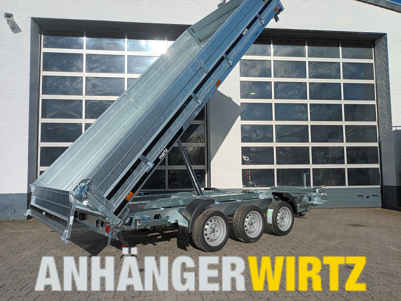 Martz Kipper 400/3 406x200x40cm Profi Stahl Elektro + NHP Rampen Stützen Pendel Tridem 13" 3500kg - Maskintrailer: billede 1 Martz Kipper 400/3 406x200x40cm Profi Stahl Elektro + NHP Rampen Stützen Pendel Tridem 13" 3500kg - Maskintrailer: billede 1