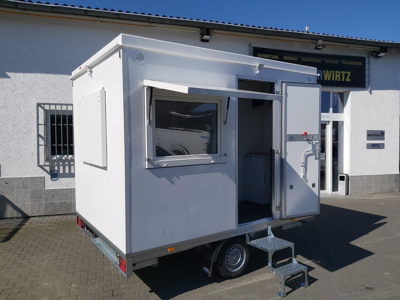 Mobiles Büro 310x220x220cm Tür + 3 Fenster + WC Raum (M) 1200kg - Salgsvogn: billede 3 Mobiles Büro 310x220x220cm Tür + 3 Fenster + WC Raum (M) 1200kg - Salgsvogn: billede 3