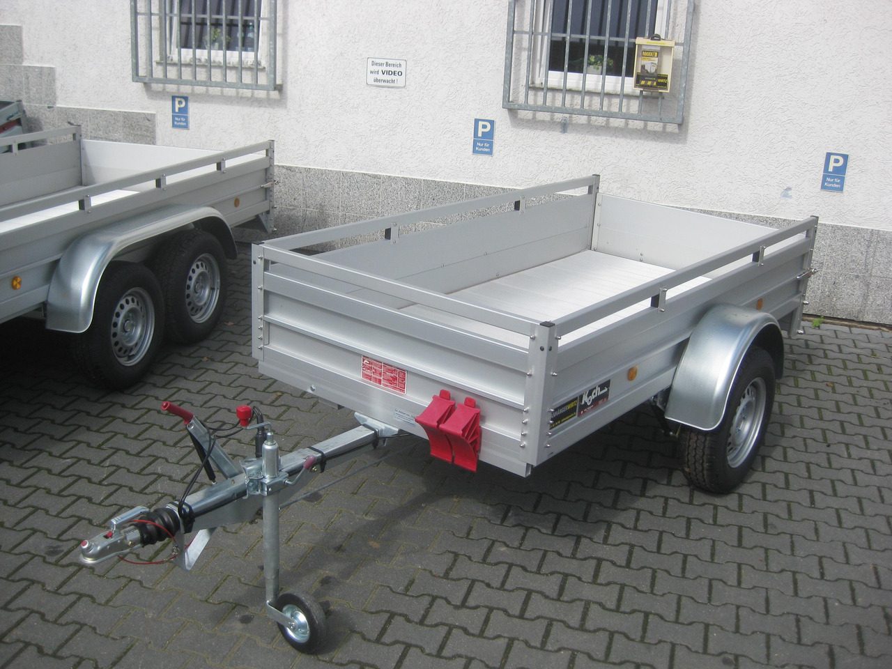 PKW Anhänger Koch Aluline+ 4.13 250x125x44cm ALUBODEN (S) 1300kg 100 km/H Online Abverkauf - Biltrailer: billede 1 PKW Anhänger Koch Aluline+ 4.13 250x125x44cm ALUBODEN (S) 1300kg 100 km/H Online Abverkauf - Biltrailer: billede 1