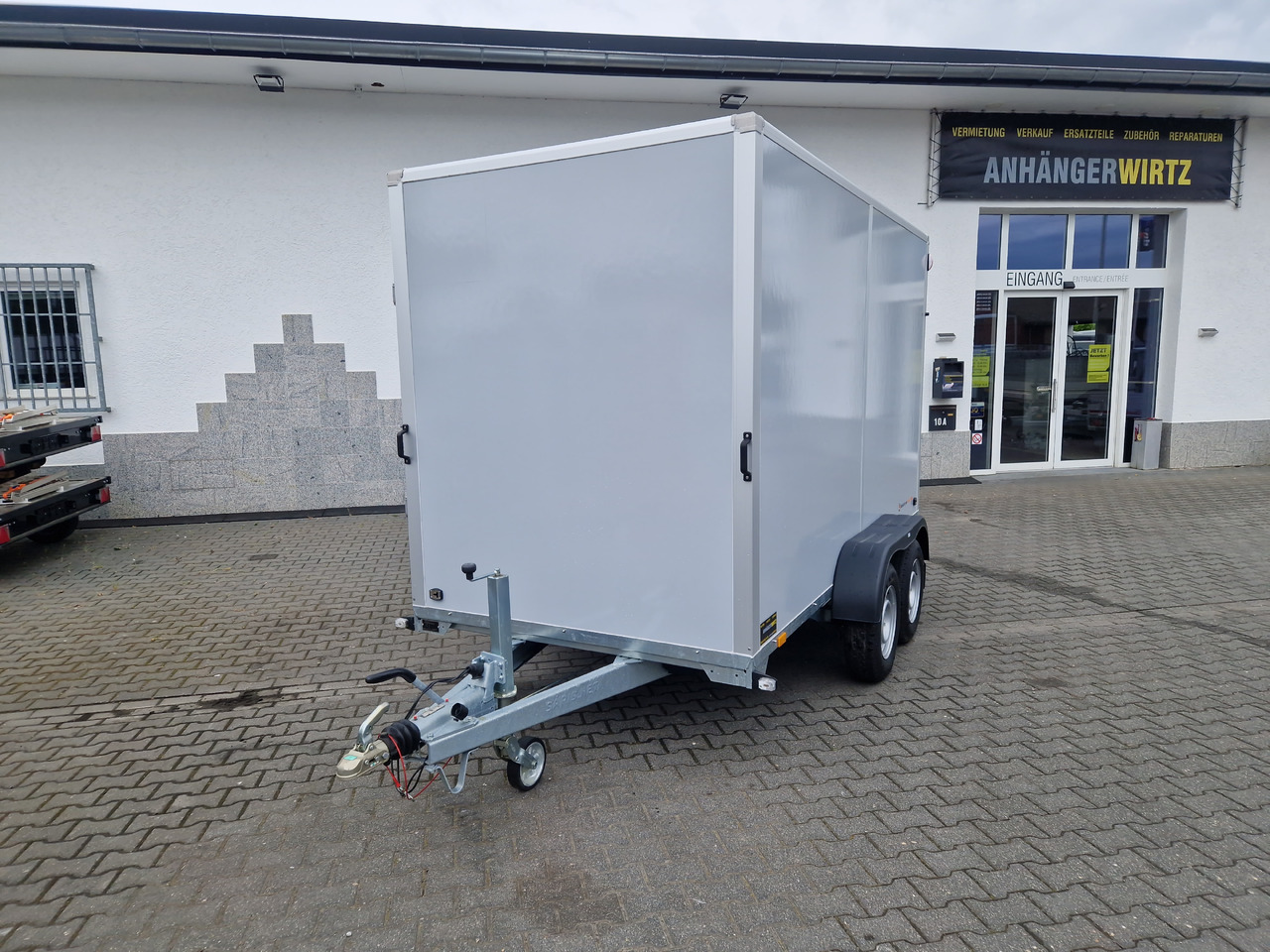 Varevogn påhængsvogn Saris Koffer GO 356 169 200 2700 2 356x169x200cm Hecktüren Seitentür grau GFK (L) 2700kg: billede 14