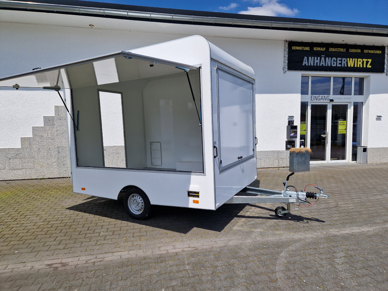 Verkaufsanhänger VK 302 220 aero retro 300cm extrabreit 2 Verkaufsklappen Hecktür 1300kg - Salgsvogn: billede 5 Verkaufsanhänger VK 302 220 aero retro 300cm extrabreit 2 Verkaufsklappen Hecktür 1300kg - Salgsvogn: billede 5