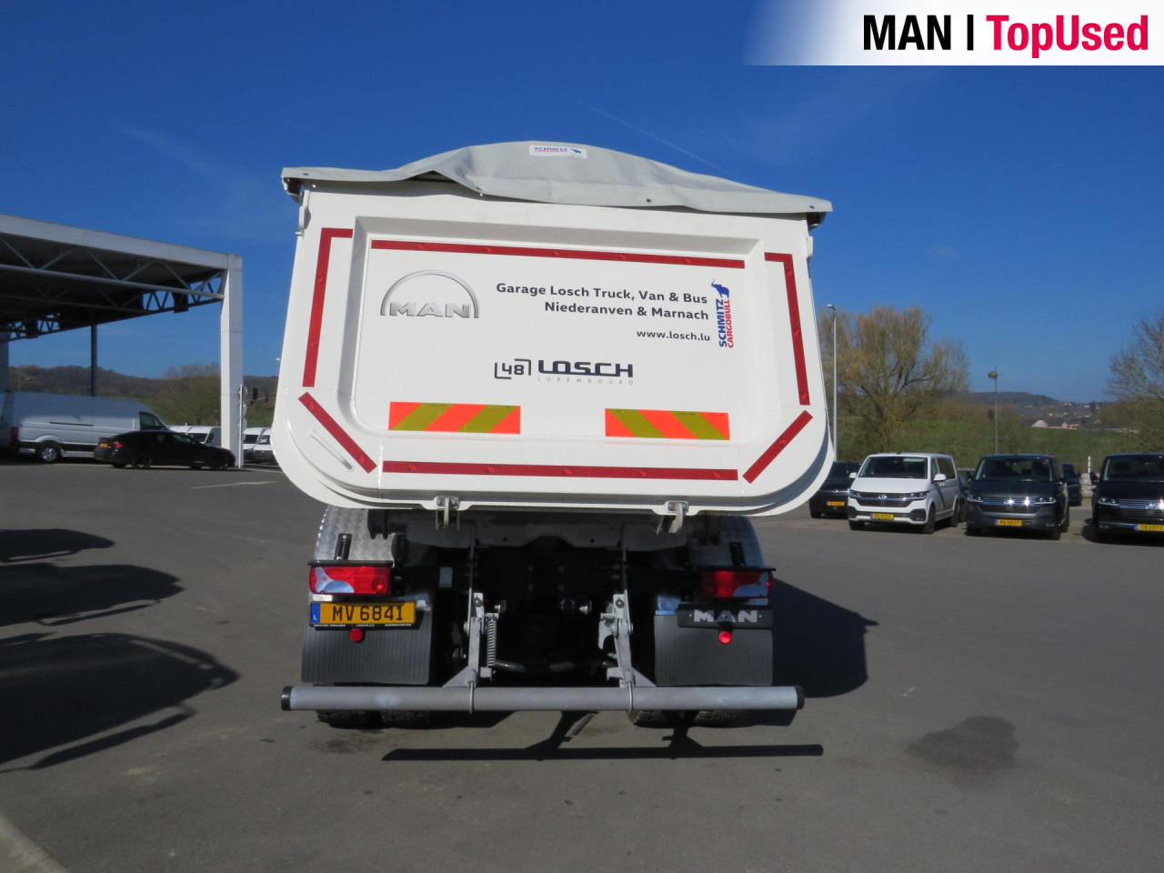 Tipvogn lastbil MAN TGS 41.480 8x4 BB CH Schmitz Muldenkipper Retarder: billede 12