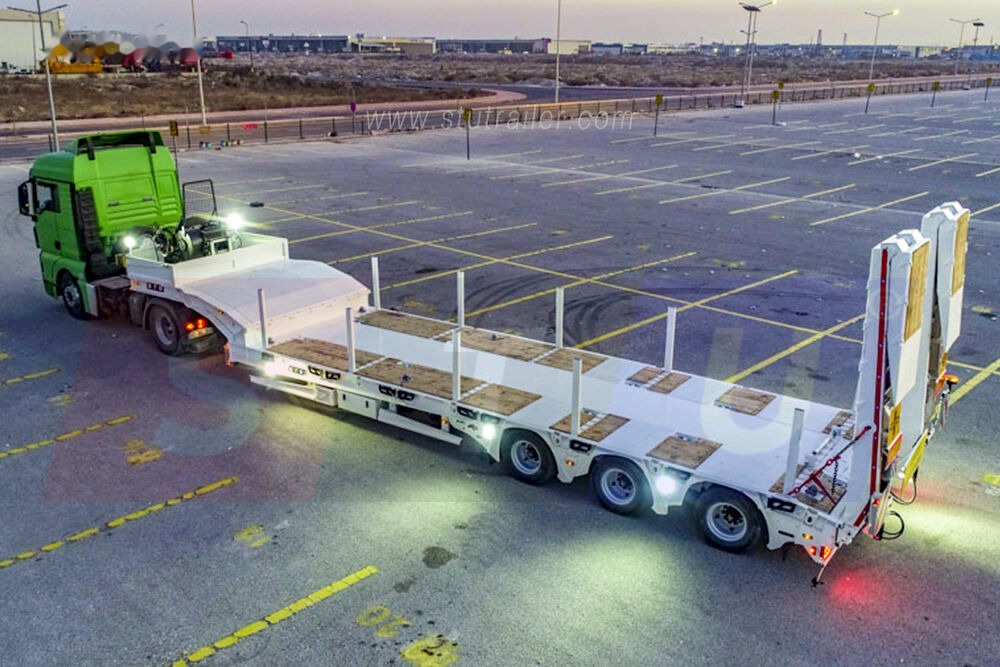 STU 3 Axles Lowbed Trailer - Nedbygget platform sættevogn: billede 1 STU 3 Axles Lowbed Trailer - Nedbygget platform sættevogn: billede 1
