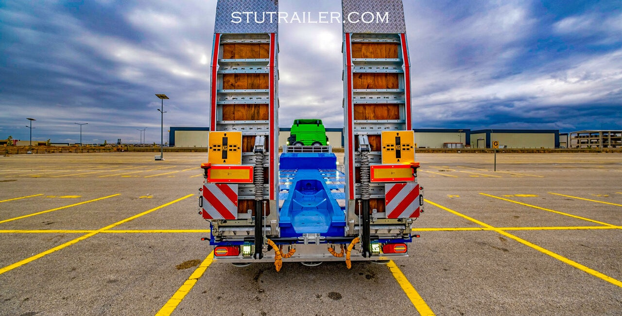 STU 5 Axle Hydraulic Steering Lowbed - Nedbygget platform sættevogn: billede 5 STU 5 Axle Hydraulic Steering Lowbed - Nedbygget platform sættevogn: billede 5