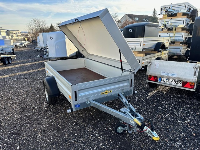 Humbaur HA 132513 mit KV und Holz-Alu Deckel, 1300 kg, 2510 x 1310 x 550mm - Biltrailer: billede 1 Humbaur HA 132513 mit KV und Holz-Alu Deckel, 1300 kg, 2510 x 1310 x 550mm - Biltrailer: billede 1