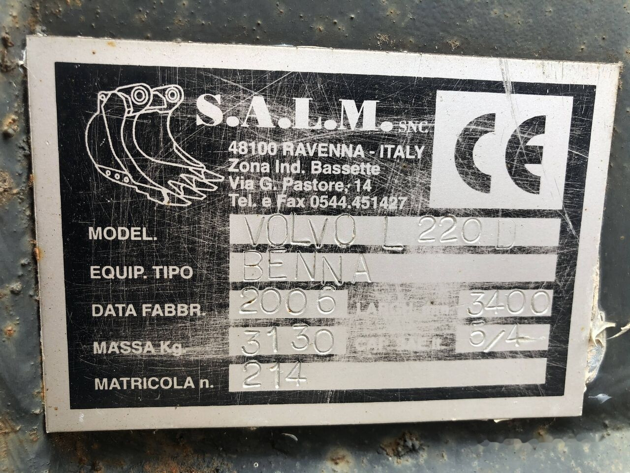 Loader bucket 3400 mm Volvo - Læsseskovl: billede 5 Loader bucket 3400 mm Volvo - Læsseskovl: billede 5