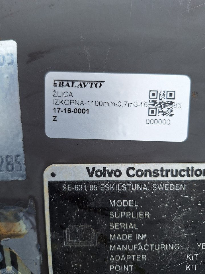 VOLVO digging bucket 1100 mm - Skovl til gravemaskine: billede 5 VOLVO digging bucket 1100 mm - Skovl til gravemaskine: billede 5