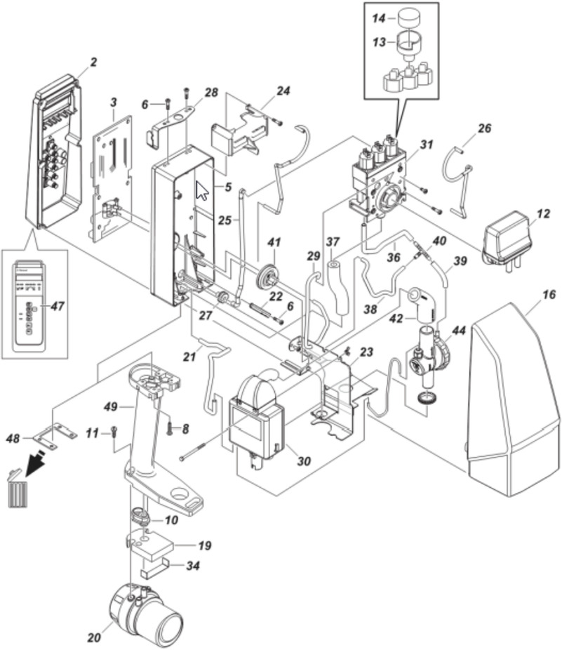 MXA0044 22 DeLaval milking unit MU486 Part No. 87979930 - Malkemaskine: billede 4 MXA0044 22 DeLaval milking unit MU486 Part No. 87979930 - Malkemaskine: billede 4