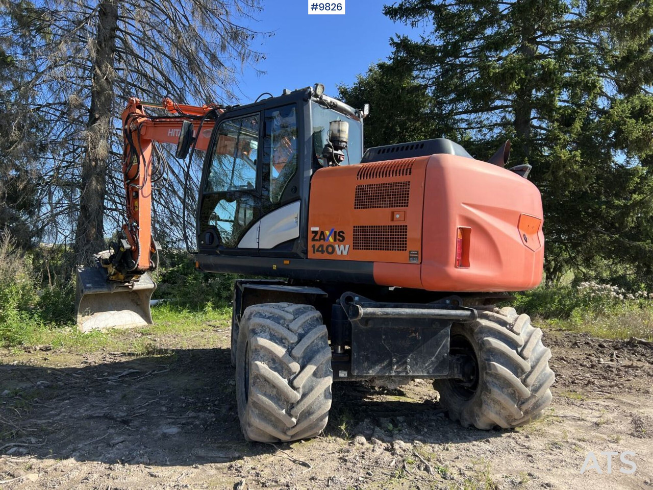 Hitachi ZX140 W-5B with rotor and planer bucket - Hjulgravemaskine: billede 2 Hitachi ZX140 W-5B with rotor and planer bucket - Hjulgravemaskine: billede 2