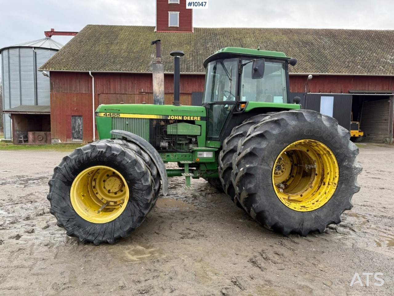 John Deere 4455 with dual mounting - Traktor: billede 2 John Deere 4455 with dual mounting - Traktor: billede 2