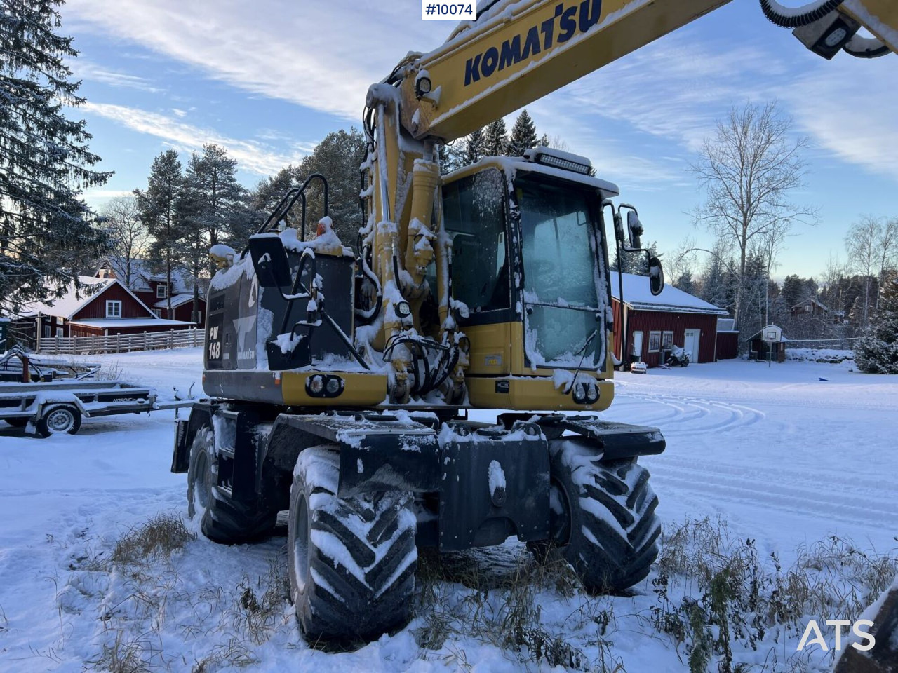 Komatsu PW148 Wheeled excavator with rotor and buckets - Hjulgravemaskine: billede 4 Komatsu PW148 Wheeled excavator with rotor and buckets - Hjulgravemaskine: billede 4