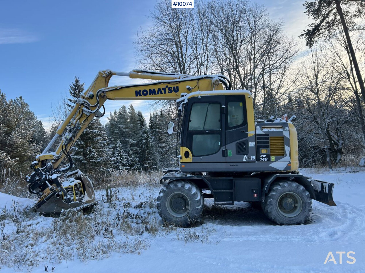 Komatsu PW148 Wheeled excavator with rotor and buckets - Hjulgravemaskine: billede 1 Komatsu PW148 Wheeled excavator with rotor and buckets - Hjulgravemaskine: billede 1