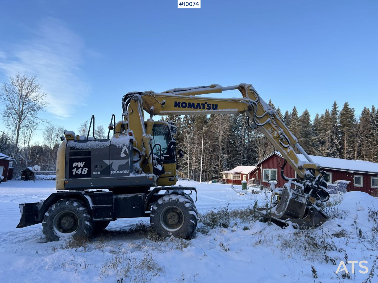 Komatsu PW148 Wheeled excavator with rotor and buckets - Hjulgravemaskine: billede 2 Komatsu PW148 Wheeled excavator with rotor and buckets - Hjulgravemaskine: billede 2