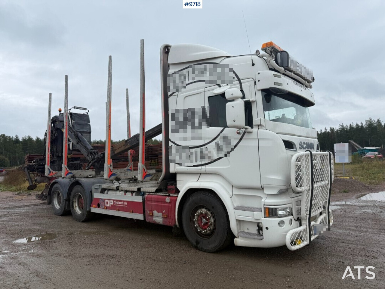 Log truck Scania R520 with crane - Tømmerbil, Lastbil med kran: billede 1 Log truck Scania R520 with crane - Tømmerbil, Lastbil med kran: billede 1