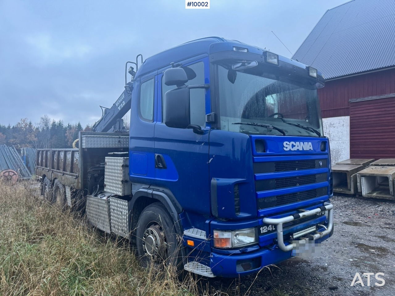 Scania R124 6x2 Flatbed truck with timber crane - Lastbil med lad, Lastbil med kran: billede 2 Scania R124 6x2 Flatbed truck with timber crane - Lastbil med lad, Lastbil med kran: billede 2
