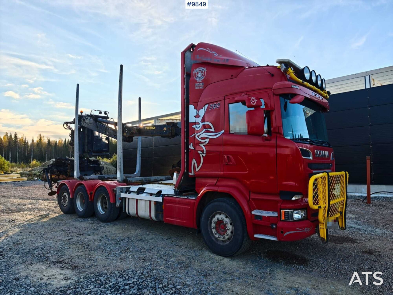 Scania R730 Tridem Timber Truck with Loglift F125S Crane (VIDEO) - Tømmerbil, Lastbil med kran: billede 2 Scania R730 Tridem Timber Truck with Loglift F125S Crane (VIDEO) - Tømmerbil, Lastbil med kran: billede 2