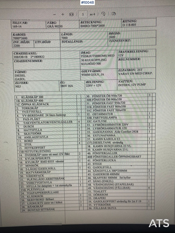 Skur container, Anhænger Staff cabin - Arbetsvagnar BMRD 7000: billede 10