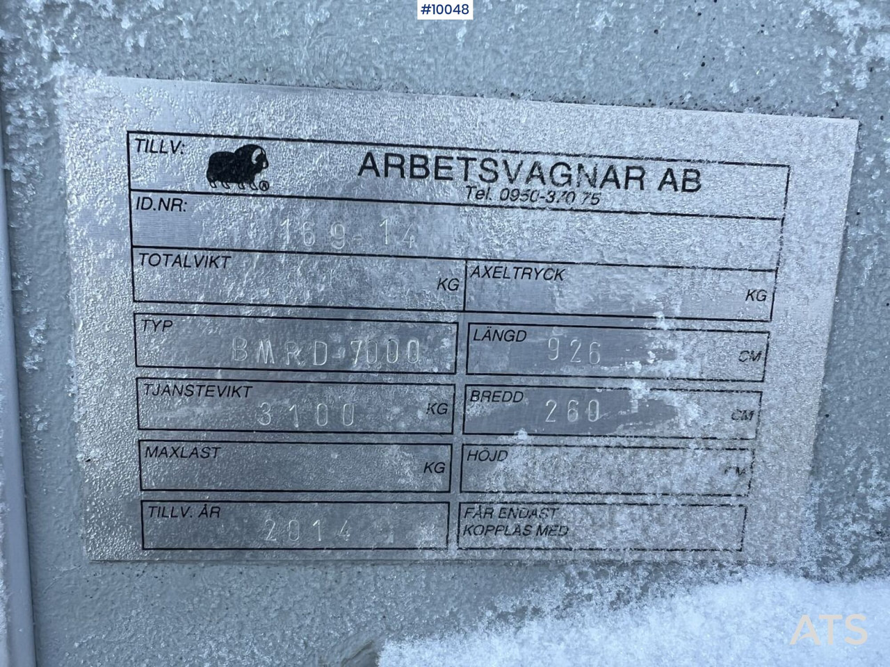 Skur container, Anhænger Staff cabin - Arbetsvagnar BMRD 7000: billede 20
