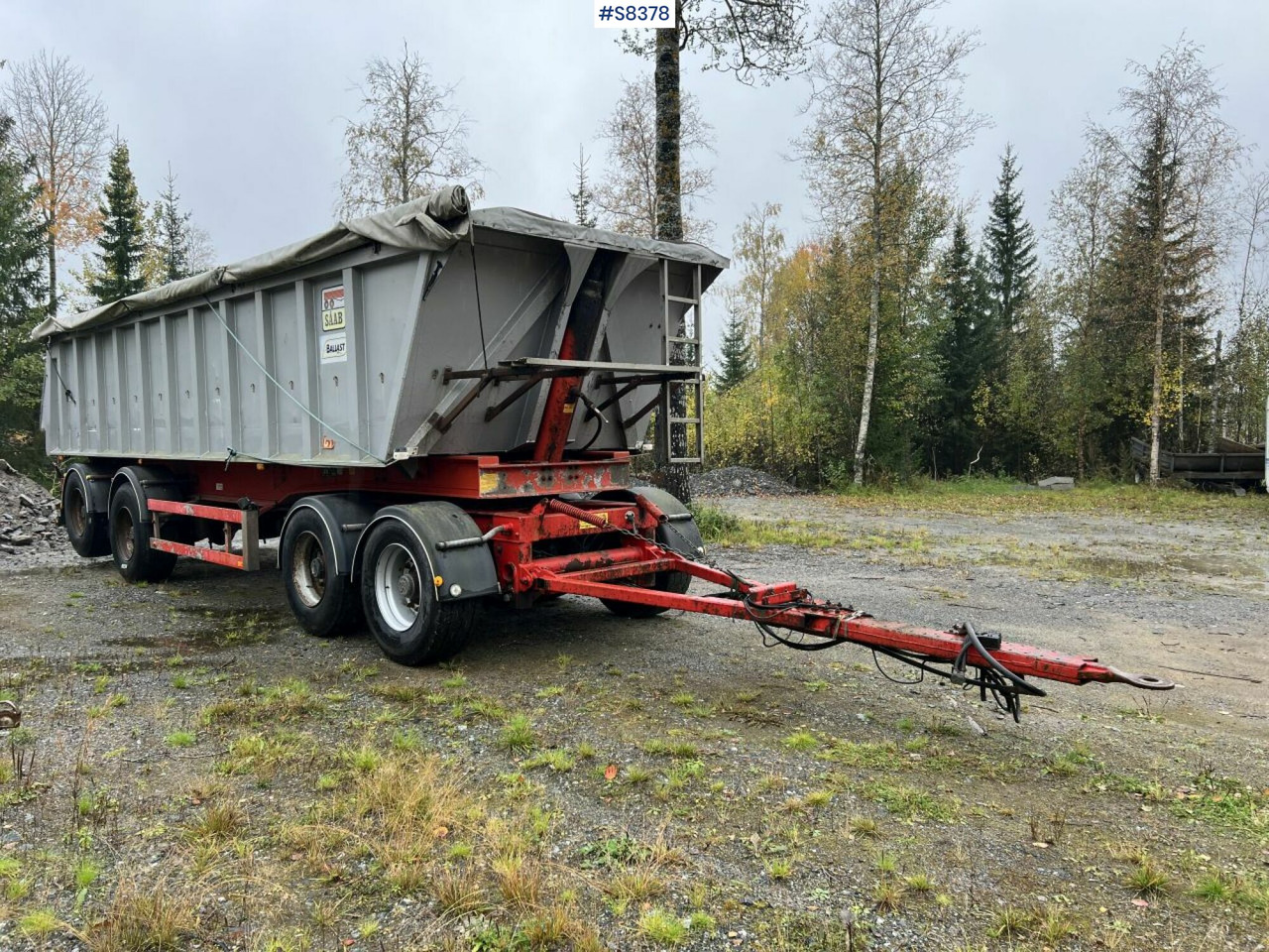Tipper trailer, Fruehauf TP-87 with dump body Benalu - Tipvogn påhængsvogn: billede 1 Tipper trailer, Fruehauf TP-87 with dump body Benalu - Tipvogn påhængsvogn: billede 1