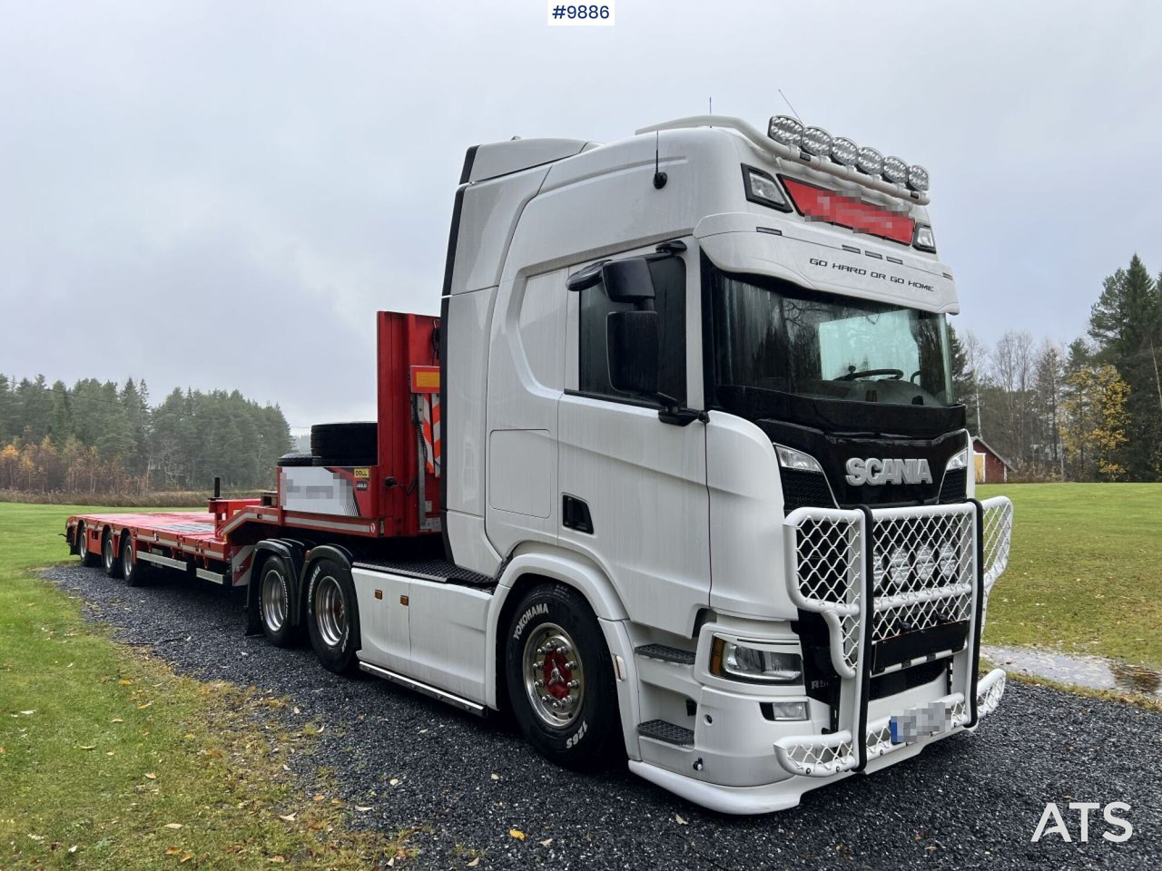 Scania R500 Tractor unit with Doll S3L Trombone Trailer - Trækker, Nedbygget platform sættevogn: billede 1 Scania R500 Tractor unit with Doll S3L Trombone Trailer - Trækker, Nedbygget platform sættevogn: billede 1