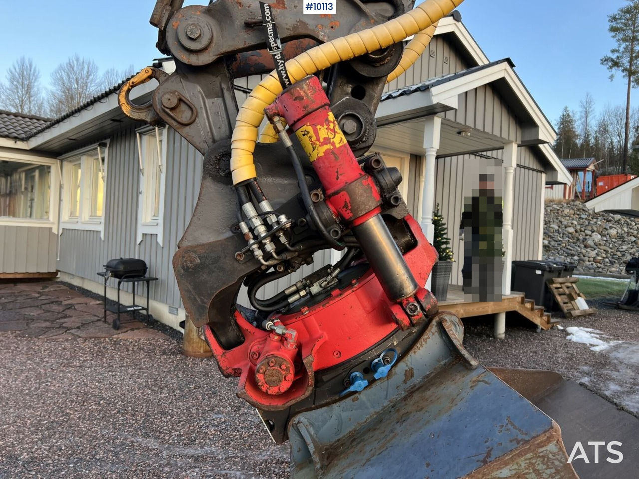 Gravelæssemaskine Volvo BM EL70C Line-equipped backhoe loader (VIDEO): billede 15