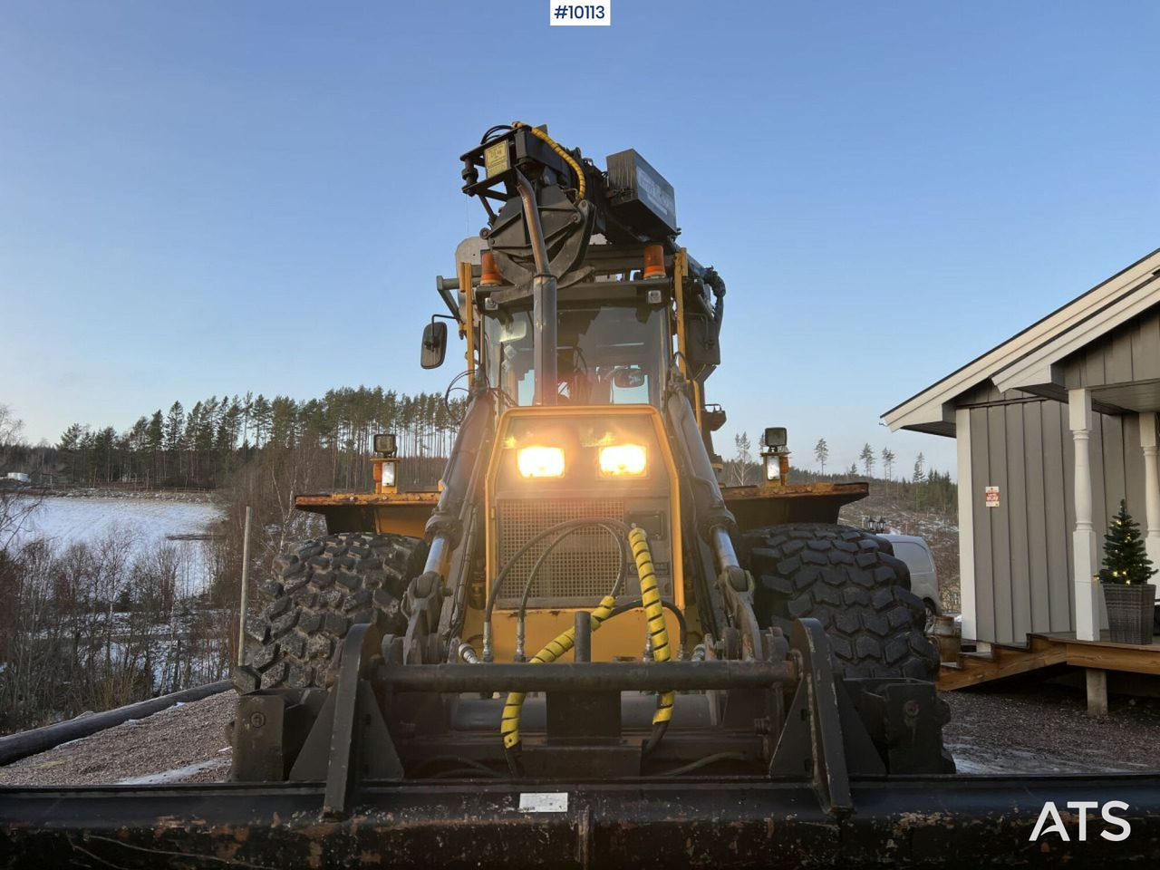 Gravelæssemaskine Volvo BM EL70C Line-equipped backhoe loader (VIDEO): billede 8