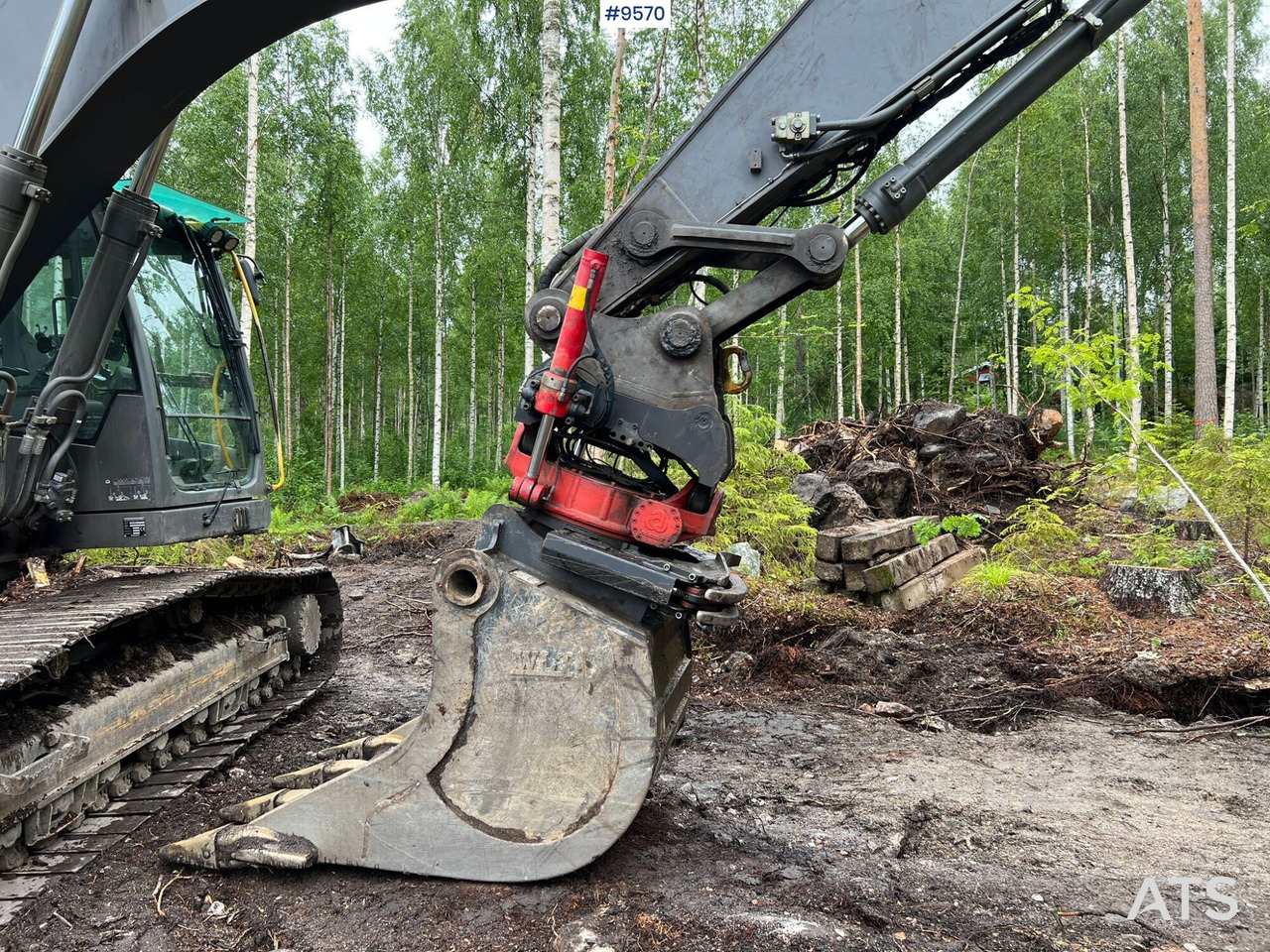 Leje en  Volvo EC 250 DL grävsystem, rotor och planerskopa Volvo EC 250 DL grävsystem, rotor och planerskopa: billede 15