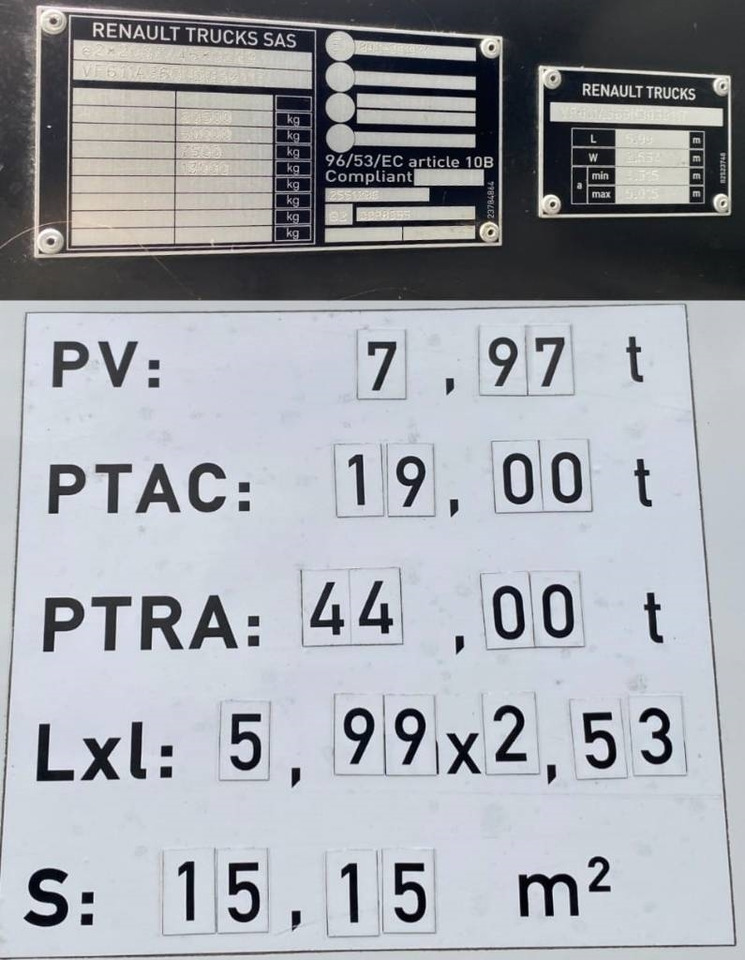 Trækker Renault T480 Dti13 /Retarder-1er Main endommagé: billede 7 Trækker Renault T480 Dti13 /Retarder-1er Main endommagé: billede 7