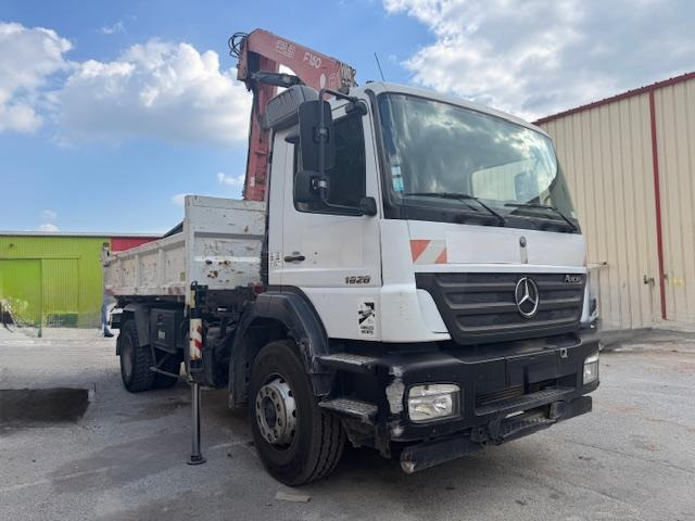 Mercedes AXOR 1828 BENNE GRUE FASSI - Tipvogn lastbil, Lastbil med kran: billede 3 Mercedes AXOR 1828 BENNE GRUE FASSI - Tipvogn lastbil, Lastbil med kran: billede 3