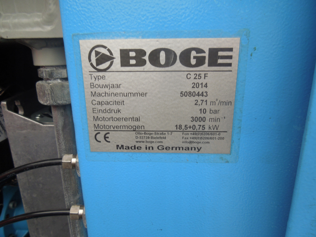 BOGE C25F - Luftkompressor: billede 3 BOGE C25F - Luftkompressor: billede 3