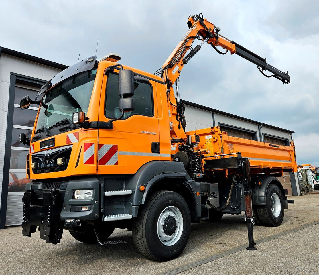 MAN TGM 18.290 4x4 Atlas 75.2 Kran Funk Euro6 - Tipvogn lastbil, Lastbil med kran: billede 1 MAN TGM 18.290 4x4 Atlas 75.2 Kran Funk Euro6 - Tipvogn lastbil, Lastbil med kran: billede 1