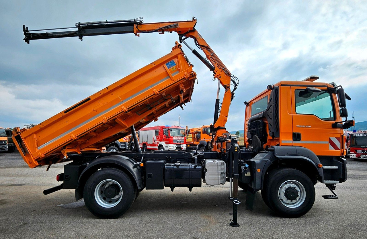 MAN TGM 18.290 4x4 Atlas 75.2 Kran Funk Euro6 - Tipvogn lastbil, Lastbil med kran: billede 2 MAN TGM 18.290 4x4 Atlas 75.2 Kran Funk Euro6 - Tipvogn lastbil, Lastbil med kran: billede 2