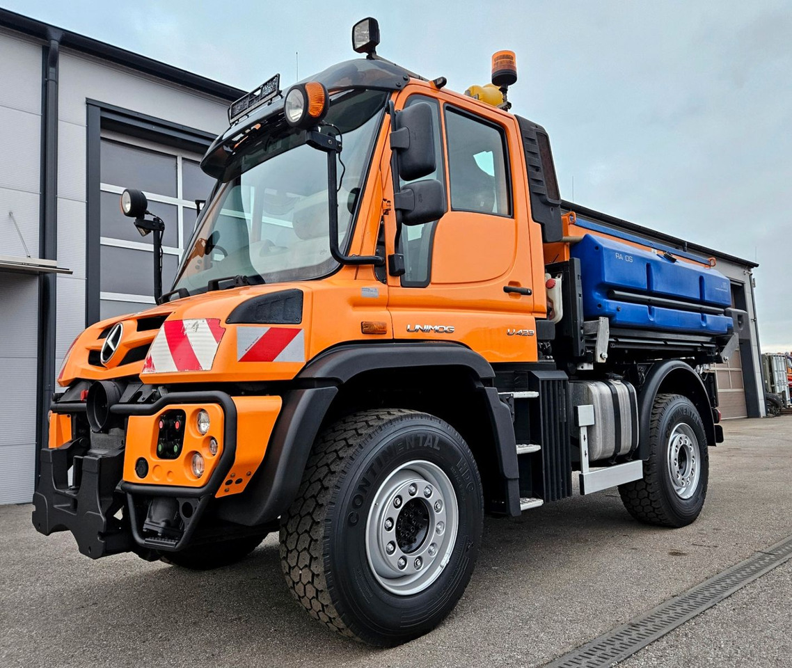 Unimog U423 UGE Euro6 Hydrostat Schmidt Stratos - Tipvogn lastbil: billede 1 Unimog U423 UGE Euro6 Hydrostat Schmidt Stratos - Tipvogn lastbil: billede 1